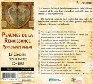 RENAISSANCE PSALMS<br/><h5>Megjelenés: 2015-03-16</h5>