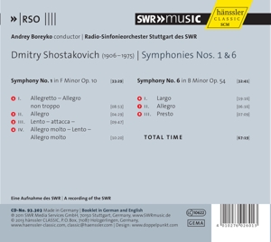 SYMPHONIES 1 & 6<br/><h5>Megjelenés: 2013-07-01</h5>