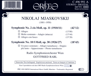 SYMPHONY NO.2&10<br/><h5>Megjelenés: 2000-02-29</h5>