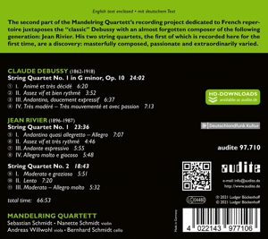 FRENCH MASTERY: STRING QUARTETS BY DEBUSSY AND RIVIER<br/><h5>Megjelenés: 2021-11-05</h5>