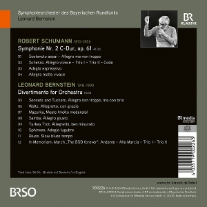 SCHUMANN & BERNSTEIN: LEONARD BERNSTEIN CONDUCTS ROBERT SCHUMANN: SYMPHONY NO. 2 & LEONARD BERNSTEIN: DIVERTIMENTO<br/><h5>Megjelenés: 2024-11-15</h5>