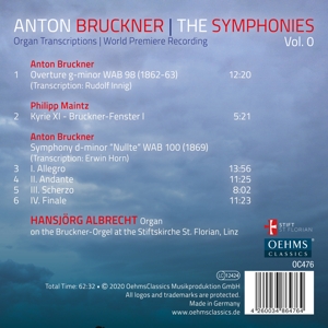 BRUCKNER: THE SYMPHONIES VOL.0<br/><h5>Megjelenés: 2020-09-04</h5>