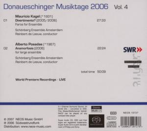 DONAUSCHINGER MUSIKTAGE 4<br/><h5>Megjelenés: 2007-11-16</h5>