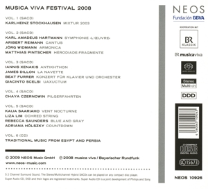 MUSICA VIVA FESTIVAL 2008<br/><h5>Megjelenés: 2009-09-01</h5>