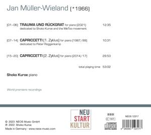 JAN MULLER-WIELAND: PIANO WORKS<br/><h5>Megjelenés: 2023-09-15</h5>