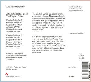 J.S. BACH: THE ENGLISH SUITES<br/><h5>Megjelenés: 2024-10-04</h5>