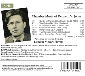 CHAMBER MUSIC OF KENNETH V. JONES<br/><h5>Megjelenés: 2024-05-03</h5>