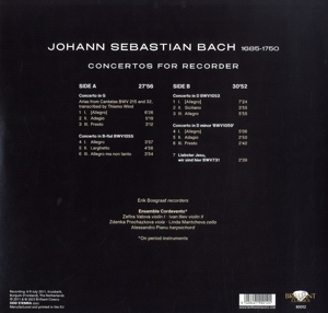 J.S. BACH CONCERTOS FOR RECORDER<br/><h5>Megjelenés: 2023-11-03</h5>