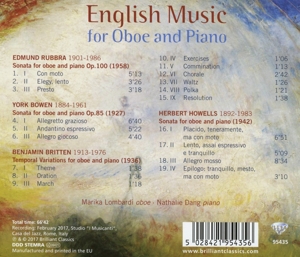 ENGLISH MUSIC FOR OBOE AND PIANO<br/><h5>Megjelenés: 2017-11-29</h5>