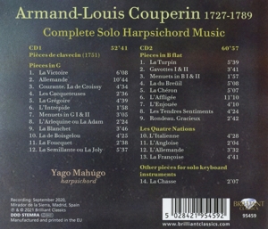 COUPERIN: COMPLETE SOLO HARPSICHORD MUSIC<br/><h5>Megjelenés: 2021-08-06</h5>