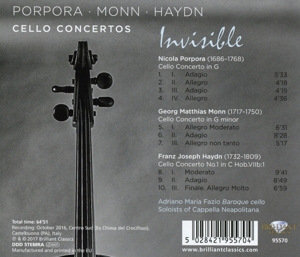 INVISIBLE: CELLO CONCERTOS<br/><h5>Megjelenés: 2017-11-01</h5>