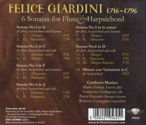 GIARDINI: 6 SONATAS FOR FLUTE & HARPSICHORD<br/><h5>Megjelenés: 2021-07-02</h5>