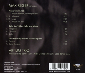 REGER: PIANO TRIO OP.102<br/><h5>Megjelenés: 2021-04-02</h5>