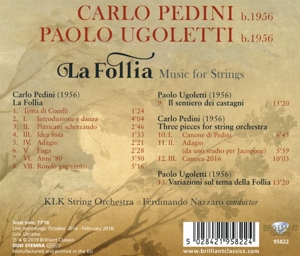 LA FOLLIA - MUSIC FOR STRINGS BY<br/><h5>Megjelenés: 2019-05-01</h5>