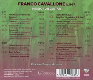 FRANCO CAVALLONE: MUSIC FOR GUITAR<br/><h5>Megjelenés: 2021-03-05</h5>