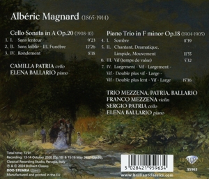 ALBERIC MAGNARD: CELLO SONATA OP.20, PIANO TRIO OP.18<br/><h5>Megjelenés: 2024-04-05</h5>