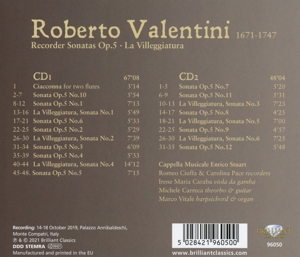 VALENTINI: RECORDER SONATAS OP.5/LA VILLEGGIATURA<br/><h5>Megjelenés: 2021-11-05</h5>