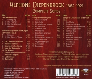 DIEPENBROCK: COMPLETE SONGS<br/><h5>Megjelenés: 2021-01-01</h5>