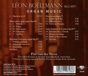 BOELLMANN: ORGAN MUSIC<br/><h5>Megjelenés: 2021-03-05</h5>