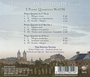 BEETHOVEN: PIANO QUARTETS WOO36<br/><h5>Megjelenés: 2020-12-04</h5>