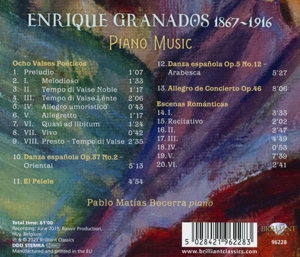 GRANADOS: PIANO MUSIC<br/><h5>Megjelenés: 2021-04-02</h5>