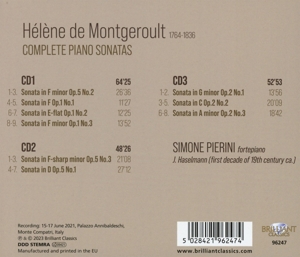 HELENE DE MONTGEROULT: COMPLETE PIANO SONATAS<br/><h5>Megjelenés: 2023-08-04</h5>