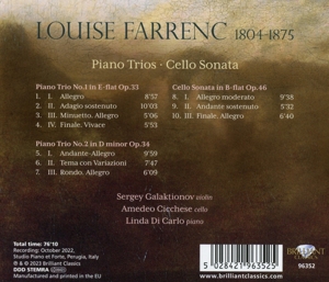 FARRENC: PIANO TRIOS/CELLO SONATA<br/><h5>Megjelenés: 2023-10-06</h5>