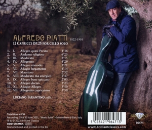 PIATTI: 12 CAPRICCI FOR CELLO SOLO<br/><h5>Megjelenés: 2022-01-07</h5>