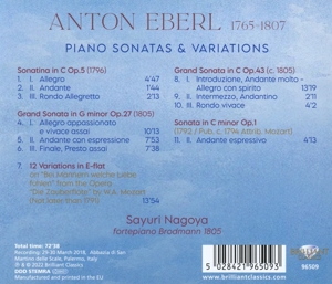 EBERL: PIANO SONATAS & VARIATIONS<br/><h5>Megjelenés: 2022-01-07</h5>