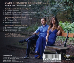 REINECKE: COMPLETE CELLO SONATAS<br/><h5>Megjelenés: 2022-04-01</h5>