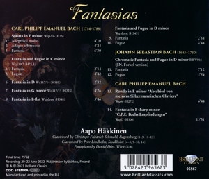 C.P.E. BACH: FANTASIAS<br/><h5>Megjelenés: 2023-05-05</h5>