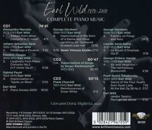 EARL WILD: COMPLETE PIANO MUSIC<br/><h5>Megjelenés: 2022-12-02</h5>