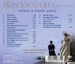 CILEA: SONGS & PIANO MUSIC<br/><h5>Megjelenés: 2024-08-02</h5>