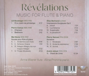 REVELATIONS: MUSIC FOR FLUTE & PIANO<br/><h5>Megjelenés: 2023-05-05</h5>