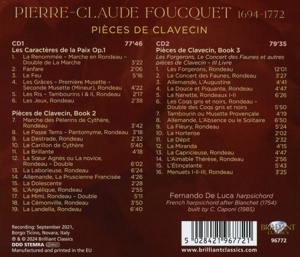 PIERRE-CLAUDE FOUCQUET: PIECES DE CLAVECIN<br/><h5>Megjelenés: 2024-03-01</h5>