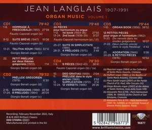 LANGLAIS: ORGAN MUSIC<br/><h5>Megjelenés: 2023-06-02</h5>