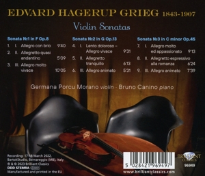 GRIEG: VIOLIN SONATAS<br/><h5>Megjelenés: 2023-12-01</h5>