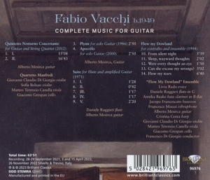 FABIO VACCHI: COMPLETE MUSIC FOR GUITAR<br/><h5>Megjelenés: 2023-07-07</h5>