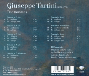 GIUSEPPE TARTINI: TRIO SONATAS<br/><h5>Megjelenés: 2024-06-07</h5>