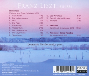 LISZT: WINTERREISE (AFTER SCHUBERT)/TOTENTANZ/GRETCHEN<br/><h5>Megjelenés: 2023-06-02</h5>