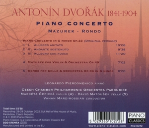 DVORAK PIANO CONCERTO<br/><h5>Megjelenés: 2023-11-03</h5>