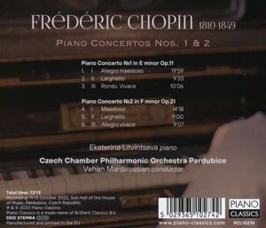 CHOPIN: PIANO CONCERTOS NOS. 1 & 2<br/><h5>Megjelenés: 2023-09-01</h5>