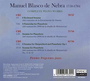 MANUEL BLASCO DE NEBRA: COMPLETE PIANO WORKS<br/><h5>Megjelenés: 2025-04-04</h5>