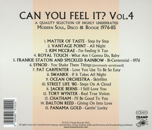 CAN YOU FEEL IT? VOL.4: MODERN SOUL, DISCO & BOOGIE 1976-85<br/><h5>Megjelenés: 2023-10-27</h5>