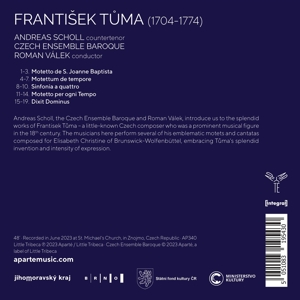 FRANTISEK TUMA (MOTETS DIXIT DOMINUS)<br/><h5>Megjelenés: 2023-11-10</h5>