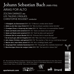 BACH ARIAS FOR ALTO<br/><h5>Megjelenés: 2024-11-08</h5>