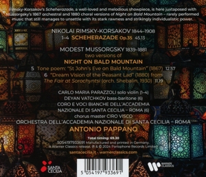 RIMSKY-KORSAKOV: SCHEHERAZADE & MUSSORGSKY: NIGHT ON BALD MOUNTAIN<br/><h5>Megjelenés: 2024-03-22</h5>