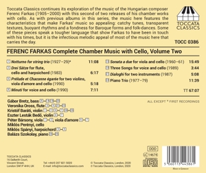 FARKAS: CHAMBER MUSIC VOL.4: WORKS WITH CELLO II<br/><h5>Megjelenés: 2020-12-04</h5>