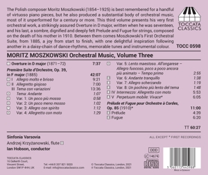 MORITZ MOSZKOWSKI: ORCHESTRAL  MUSIC, VOLUME THREE<br/><h5>Megjelenés: 2021-12-03</h5>