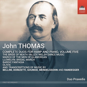 JOHN THOMAS: COMPLETE DUOS FOR HARP AND PIANO, VOLUME FIVE<br/><h5>Megjelenés: 2024-11-01</h5>